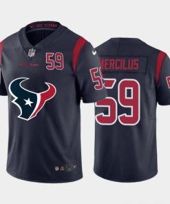 Houston Houston Texans #59 Whitney Mercilus Navy Blue Men's Nike Big Team Logo Player Vapor Limited NFL Jersey Men's