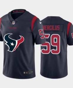 Houston Houston Texans #59 Whitney Mercilus Navy Blue Men's Nike Big Team Logo Vapor Limited NFL Jersey Men's