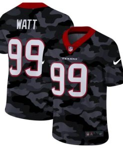 Houston Houston Texans #99 J.J. Watt Men's Nike 2020 Black CAMO Vapor Untouchable Limited Stitched NFL Jersey Men's