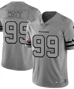 Houston Houston Texans #99 J.J. Watt Men's Nike Gray Gridiron II Vapor Untouchable Limited NFL Jersey Men's