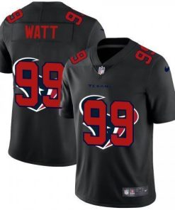 Houston Houston Texans #99 J.J. Watt Men's Nike Team Logo Dual Overlap Limited NFL Jersey Black Men's