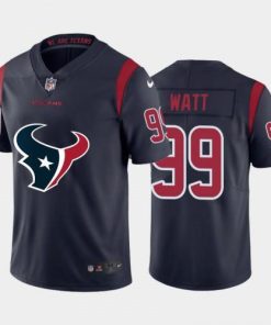 Houston Houston Texans #99 J.J. Watt Navy Blue Men's Nike Big Team Logo Vapor Limited NFL Jersey Men's