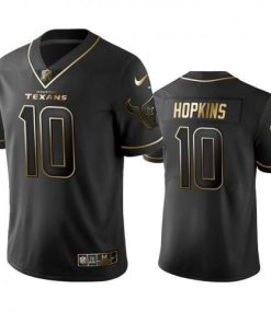 Houston Texans #10 Deandre Hopkins Men's Stitched NFL Vapor Untouchable Limited Black Golden Jersey Men's