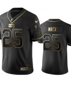 Indianapolis Colts #25 Marlon Mack Men's Stitched NFL Vapor Untouchable Limited Black Golden Jersey Men's