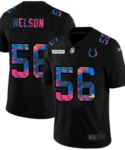Indianapolis Colts #56 Quenton Nelson Men's Nike Multi-Color Black 2020 NFL Crucial Catch Vapor Untouchable Limited Jersey