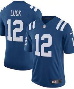 Indianapolis Indianapolis Colts #12 Andrew Luck Men's Nike Royal Vapor Limited Team Jersey Men's