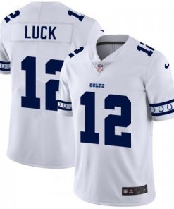 Indianapolis Indianapolis Colts #12 Andrew Luck Nike White Team Logo Vapor Limited NFL Jersey Men's