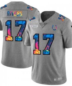 Indianapolis Indianapolis Colts #17 Philip Rivers Men's Nike Multi-Color 2020 NFL Crucial Catch NFL Jersey Greyheather Men's