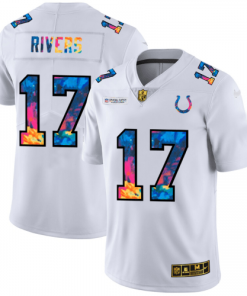 Indianapolis Indianapolis Colts #17 Philip Rivers Men's White Nike Multi-Color 2020 NFL Crucial Catch Limited NFL Jersey Men's