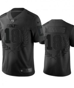Indianapolis Indianapolis Colts #18 Peyton Manning Men's Nike Black NFL MVP Limited Edition Jersey Men's