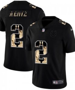 Indianapolis Indianapolis Colts #2 Carson Wentz Carbon Black Vapor Statue Of Liberty Limited NFL Jersey Men's