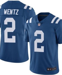 Indianapolis Indianapolis Colts #2 Carson Wentz Royal Blue Team Color Men's Stitched NFL Vapor Untouchable Limited Jersey Men's