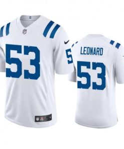 Indianapolis Indianapolis Colts #53 Darius Leonard Men's Nike White 2020 Vapor Limited Jersey Men's