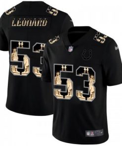 Indianapolis Indianapolis Colts #53 Darius Leonard Carbon Black Vapor Statue Of Liberty Limited NFL Jersey Men's