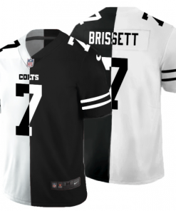 Indianapolis Indianapolis Colts #7 Jacoby Brissett Men's Black V White Peace Split Nike Vapor Untouchable Limited NFL Jersey Men's