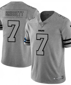 Indianapolis Indianapolis Colts #7 Jacoby Brissett Men's Nike Gray Gridiron II Vapor Untouchable Limited NFL Jersey Men's