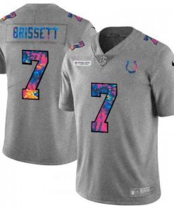 Indianapolis Indianapolis Colts #7 Jacoby Brissett Men's Nike Multi-Color 2020 NFL Crucial Catch NFL Jersey Greyheather Men's