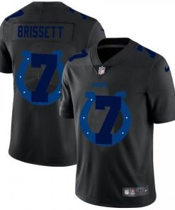 Indianapolis Indianapolis Colts #7 Jacoby Brissett Men's Nike Team Logo Dual Overlap Limited NFL Jersey Black Men's
