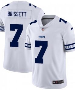 Indianapolis Indianapolis Colts #7 Jacoby Brissett Nike White Team Logo Vapor Limited NFL Jersey Men's