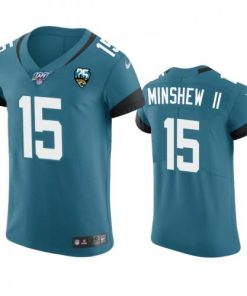 Jacksonville Jacksonville Jaguars #15 Gardner Minshew II Teal 25th Season Vapor Elite Stitched NFL Jersey Men's