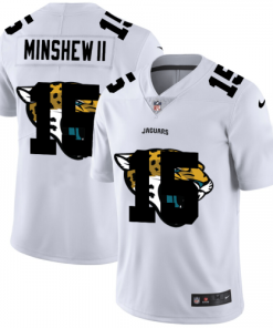 Jacksonville Jacksonville Jaguars #15 Gardner Minshew II White Men's Nike Team Logo Dual Overlap Limited NFL Jersey Men's