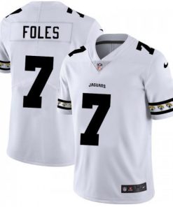 Jacksonville Jacksonville Jaguars #7 Nick Foles Nike White Team Logo Vapor Limited NFL Jersey Men's