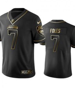 Jacksonville Jaguars #7 Nick Foles Men's Stitched NFL Vapor Untouchable Limited Black Golden Jersey Men's