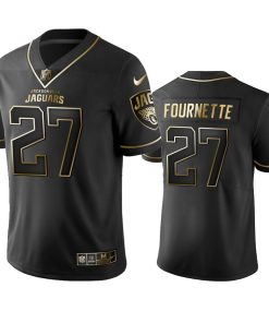 Jaguars #27 Leonard Fournette Men's Stitched NFL Vapor Untouchable Limited Black Golden Jersey