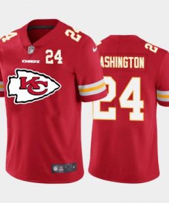 Kansas City Kansas City Chiefs #24 DeAndre Washington Red Men's Nike Big Team Logo Player Vapor Limited NFL Jersey Men's