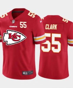 Kansas City Kansas City Chiefs #55 Frank Clark Red Men's Nike Big Team Logo Player Vapor Limited NFL Jersey Men's