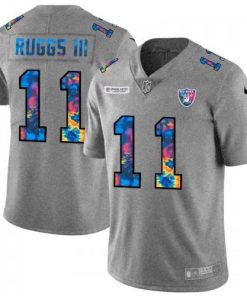 Las Vegas Las Vegas Raiders #11 Henry Ruggs III Men's Nike Multi-Color 2020 NFL Crucial Catch NFL Jersey Greyheather Men's