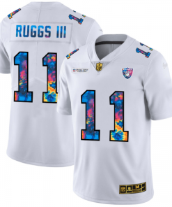 Las Vegas Las Vegas Raiders #11 Henry Ruggs III Men's White Nike Multi-Color 2020 NFL Crucial Catch Limited NFL Jersey Men's