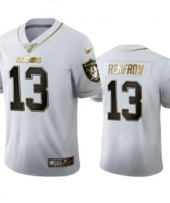 Las Vegas Las Vegas Raiders #13 Hunter Renfrow Men's Nike White Golden Edition Vapor Limited NFL 100 Jersey Men's