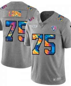 Las Vegas Las Vegas Raiders #75 Howie Long Men's Nike Multi-Color 2020 NFL Crucial Catch NFL Jersey Greyheather Men's