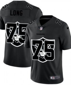Las Vegas Las Vegas Raiders #75 Howie Long Men's Nike Team Logo Dual Overlap Limited NFL Jersey Black Men's