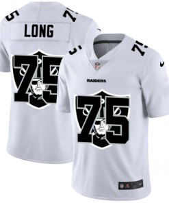 Las Vegas Las Vegas Raiders #75 Howie Long White Men's Nike Team Logo Dual Overlap Limited NFL Jersey Men's