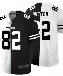 Las Vegas Las Vegas Raiders #82 Jason Witten Men's Black V White Peace Split Nike Vapor Untouchable Limited NFL Jersey Men's