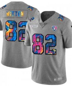 Las Vegas Las Vegas Raiders #82 Jason Witten Men's Nike Multi-Color 2020 NFL Crucial Catch NFL Jersey Greyheather Men's