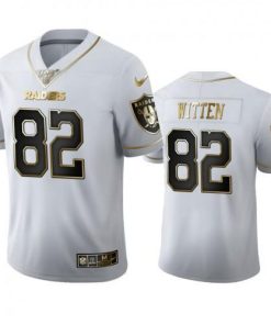 Las Vegas Las Vegas Raiders #82 Jason Witten Men's Nike White Golden Edition Vapor Limited NFL 100 Jersey Men's