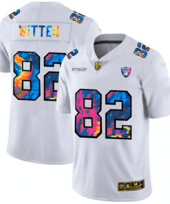 Las Vegas Las Vegas Raiders #82 Jason Witten Men's White Nike Multi-Color 2020 NFL Crucial Catch Limited NFL Jersey Men's