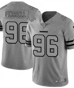 Las Vegas Las Vegas Raiders #96 Clelin Ferrell Men's Nike Gray Gridiron II Vapor Untouchable Limited NFL Jersey Men's