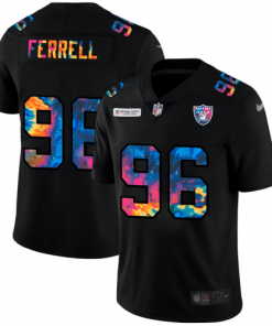 Las Vegas Las Vegas Raiders #96 Clelin Ferrell Men's Nike Multi-Color Black 2020 NFL Crucial Catch Vapor Untouchable Limited Jersey Men's
