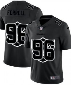 Las Vegas Las Vegas Raiders #96 Clelin Ferrell Men's Nike Team Logo Dual Overlap Limited NFL Jersey Black Men's