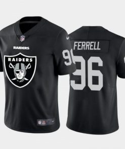 Las Vegas Las Vegas Raiders #96 Clelin Ferrell Black Men's Nike Big Team Logo Vapor Limited NFL Jersey Men's