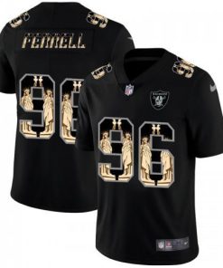 Las Vegas Las Vegas Raiders #96 Clelin Ferrell Carbon Black Vapor Statue Of Liberty Limited NFL Jersey Men's