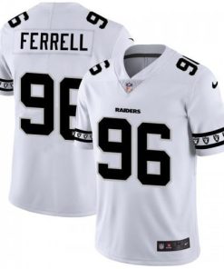 Las Vegas Las Vegas Raiders #96 Clelin Ferrell Nike White Team Logo Vapor Limited NFL Jersey Men's
