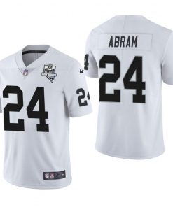 Las Vegas Raiders #24 Johnathan Abram Men's Nike 2020 Inaugural Season Vapor Limited NFL Jersey White