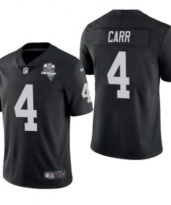 Las Vegas Raiders #4 Derek Carr Men's Nike 2020 Inaugural Season Vapor Limited NFL Jersey Black