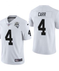 Las Vegas Raiders #4 Derek Carr Men's Nike 2020 Inaugural Season Vapor Limited NFL Jersey White