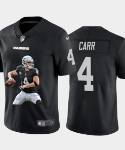 Las Vegas Raiders #4 Derek Carr Men's Nike Player Signature Moves Vapor Limited NFL Jersey Black